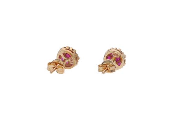 9ct Gold and Ruby Stud Earrings. - image 4