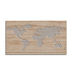 Wereldkaart lasergesneden bestanden (Svg, Dxf, Pdf, Ai, Eps), wereldkaart decor vectorbestanden voor lasersnijden [Directe download]