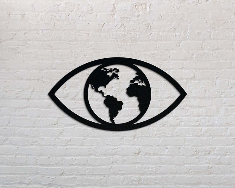 World Map Laser Cut Files (svg, Dxf, Pdf, Ai, Eps), Eye Vector Files ...