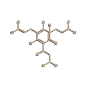 Beer Molecule Laser Cut Files (Svg, Dxf, Pdf, Ai, Eps), Glowforge Files for Laser Cutting [Instant Download]