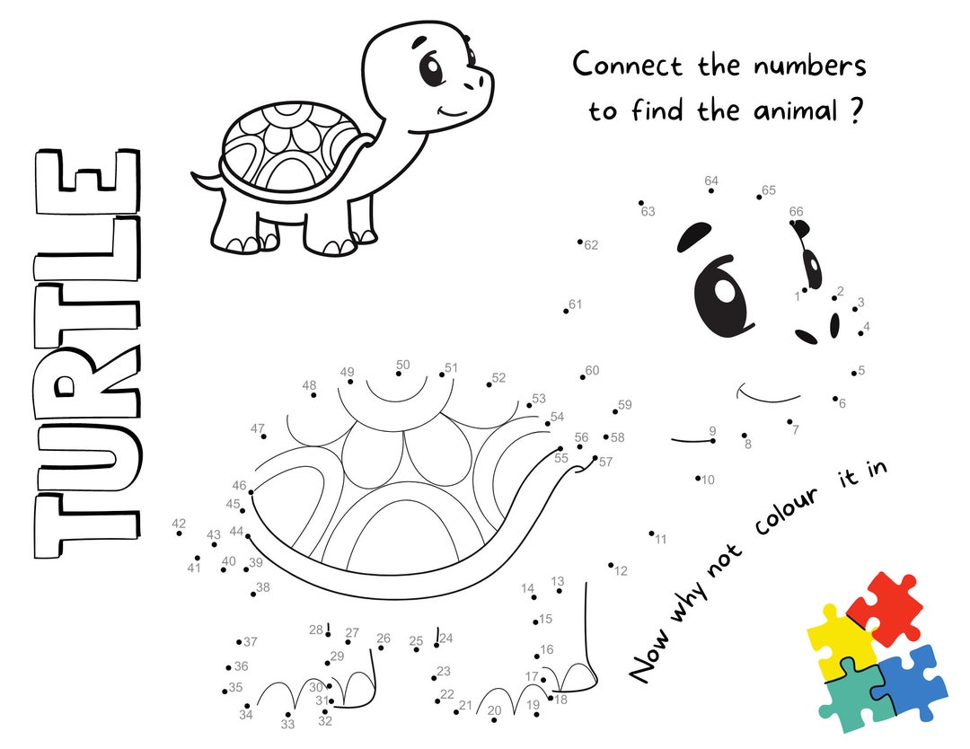 Animal Dot to Dot Activity Book for Kids Etsy