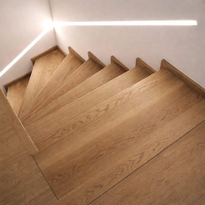 Scala in rovere massello