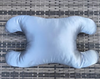 Mulberry Silk Pillow 22 Momme Silver/Grey Anti Wrinkle Sleep Beauty Pillow Lash Friendly Skin and Hair Friendly Handmade
