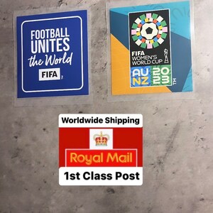 Copa Mundial Femenina de la FIFA 2023 Australia y Nueva Zelanda Insignia de manga Parche Camiseta de fútbol Inglaterra damas leonas España damas imagen 1