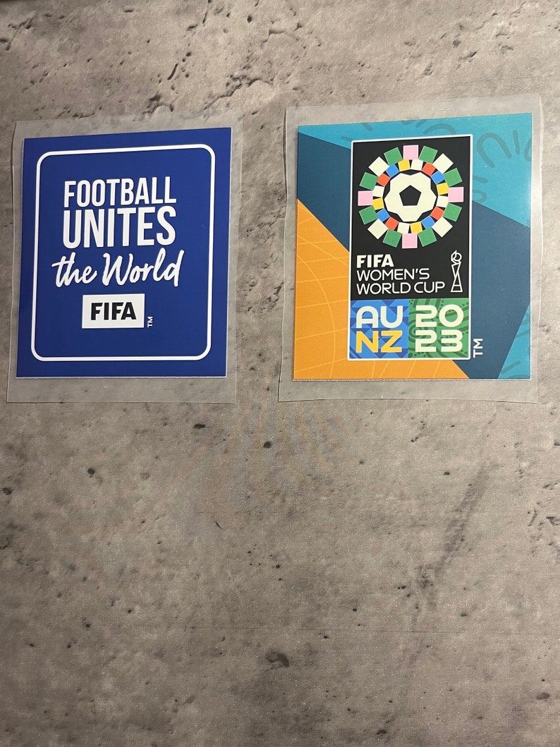 Copa Mundial Femenina de la FIFA 2023 Australia y Nueva Zelanda Insignia de manga Parche Camiseta de fútbol Inglaterra damas leonas España damas imagen 2