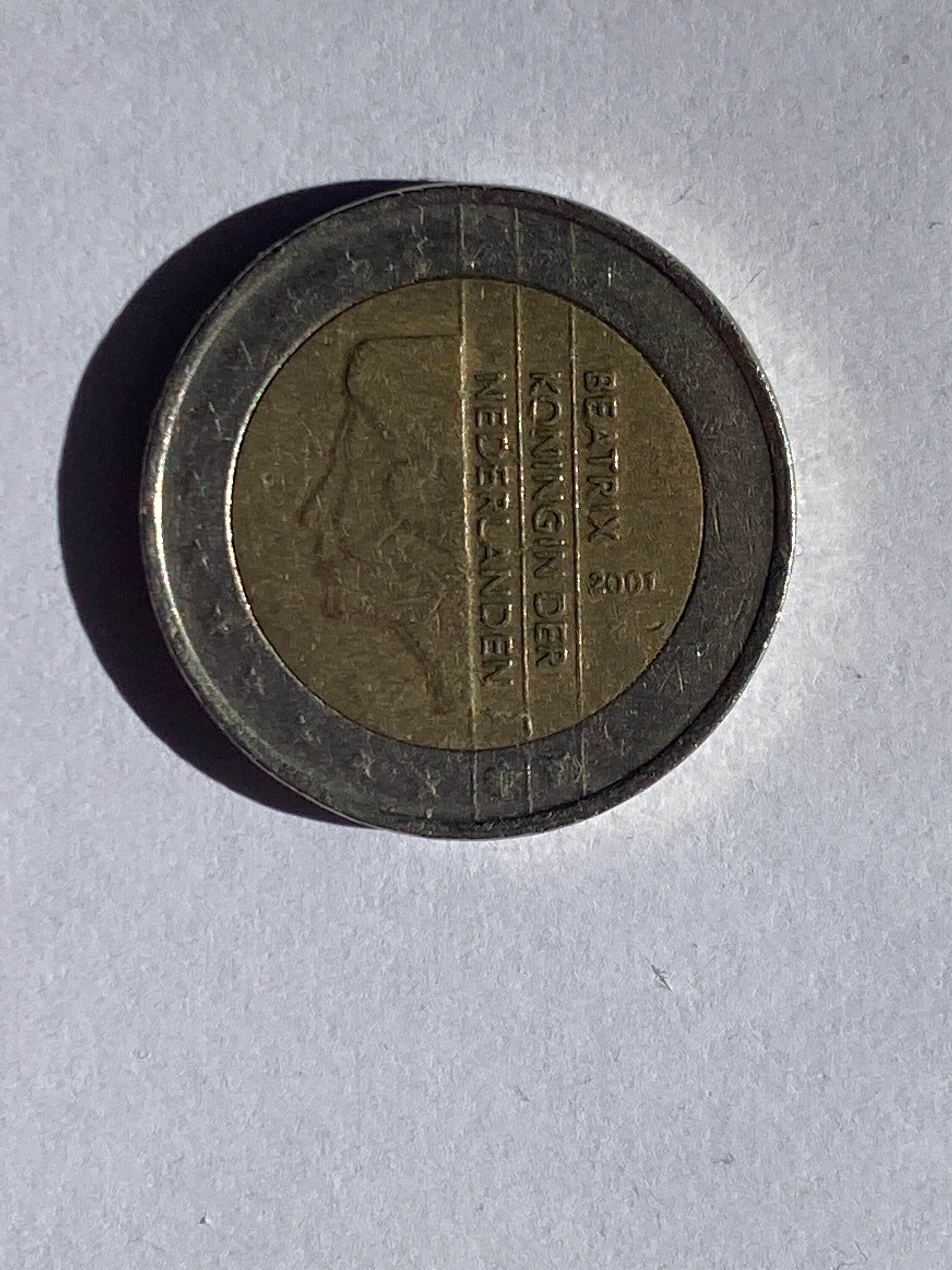Pièces De 2euro Beatrix Koningin Der Nederlanden 2001 Moneda 2 Euros Beatrix Koningin Der Nederlanden - Etsy