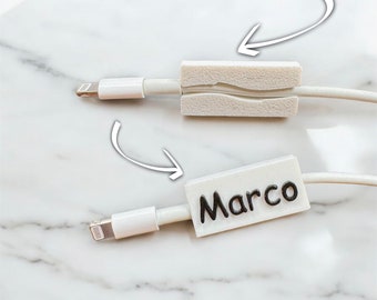 Personalisiertes Namensschild für Apple Handy-Kabel (Lightning)