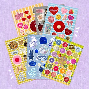 Ontvang 2 Trinket Junk Journal Surprise-stickerset, plakboekstickers, stickers tijdschriftomslag, Kiss Cut-sticker, junk Journal-benodigdheden, vinyl