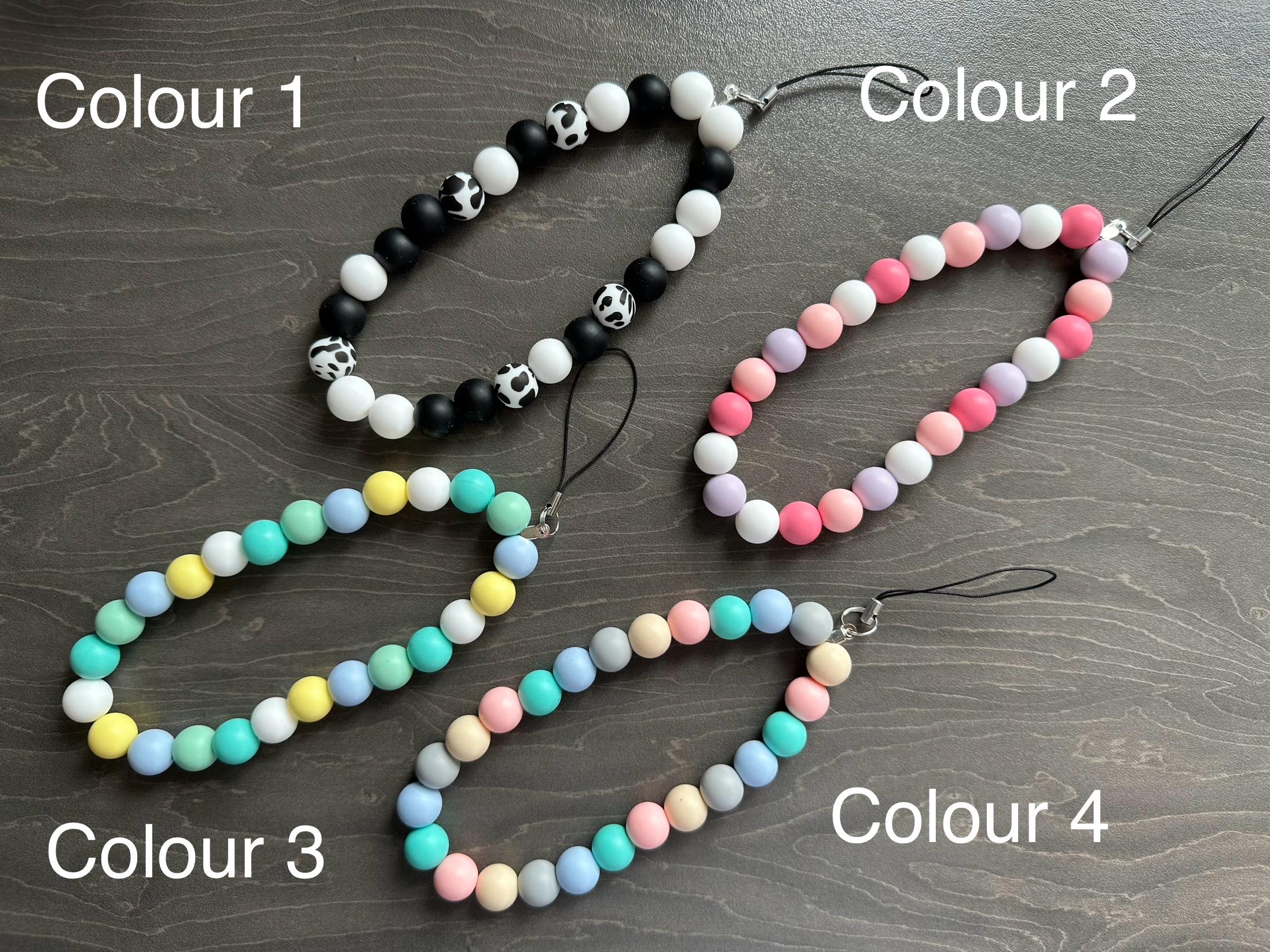 Phone Charm Strap, Phone Strap, Beaded Phone Charm, Y2K Cute