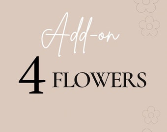 ADD 4 flowers to sweater for just 20 dollars