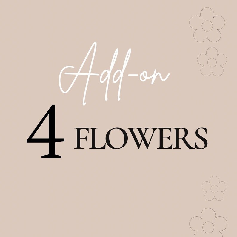 ADD 4 flowers to sweater for just 20 dollars image 1
