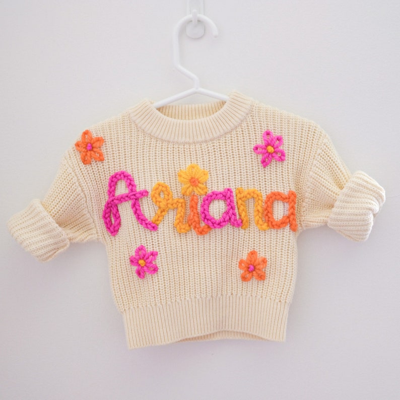 ADD 4 flowers to sweater for just 20 dollars image 3