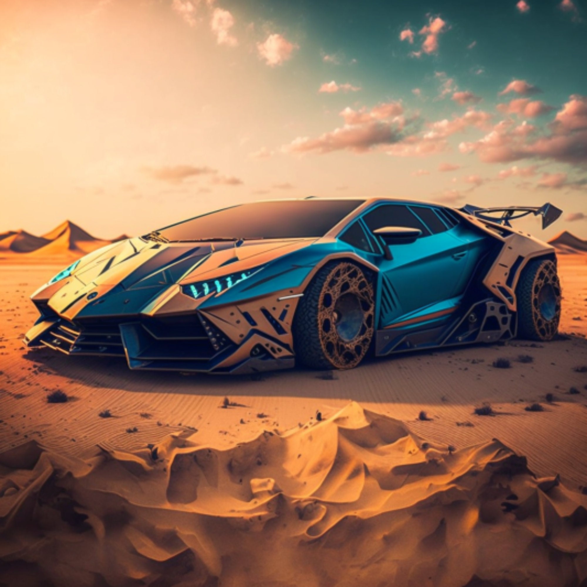 La peinture de cette Lamborghini est du grand art