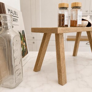 Handmade Rustic Wood Countertop Riser – Kitchen & Coffee Bar Organizer image 4