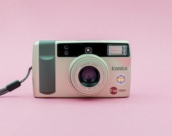 Appareil photo Konica Z-up 130e Zoom avec de nombreuses fonctionnalités | Appareil photo argentique 35 mm | Du début des années 2000