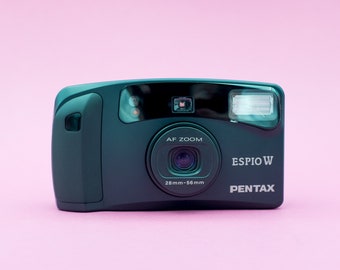 Espio W (IQZoom 28-W) Appareil photo compact vintage 35 mm avec zoom grand angle des années 90 | Fonctionne à 100 % | Garantie de 30 jours