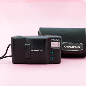 Olympus Infinity S (AM-100 in Europa, Picasso Petit in Japan) vintage analoge compactcamera voor 35 mm-filmkleding foto | 30 dagen garantie