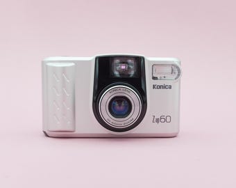 Konica Z-up 60 | Appareil photo argentique vintage 35 mm des années 90 | Viser et tirer | Appareil Photo Argentique Appareil photo photo analogique | Garantie de 30 jours