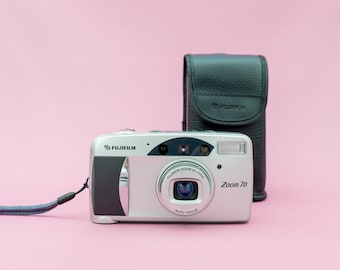 Appareil photo argentique Fujifilm Zoom 70 vintage de 2001 | Également connus sous le nom de Silvi 70 et Zoom Date 77 sur d'autres marchés | Garantie de 30 jours