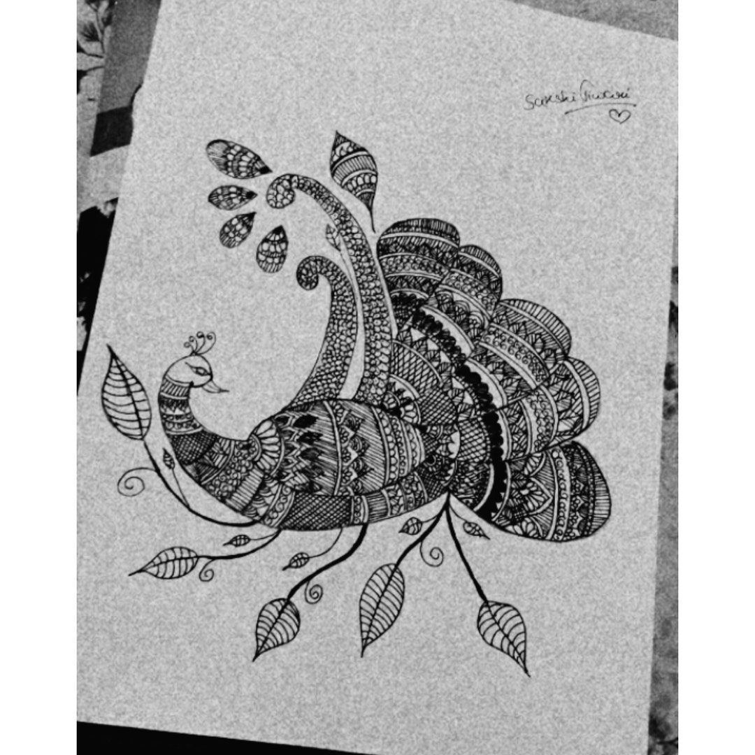 Creative Mandala Art Sketch for Wall Decor Home Decor Etsy