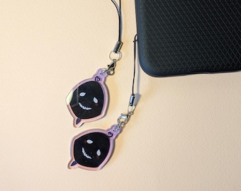 Krobus phone charm, clear acrylic Stardew valley accessory