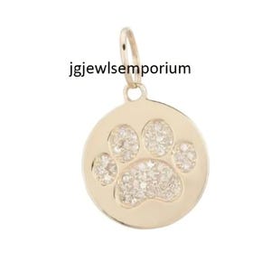 Dainty Women Gold Dog Tag Pendant, Moissanite Diamond Pendant Minimalist Pendant 925 Sterling Silver Pendant Handmade Jewelry Gift For Her