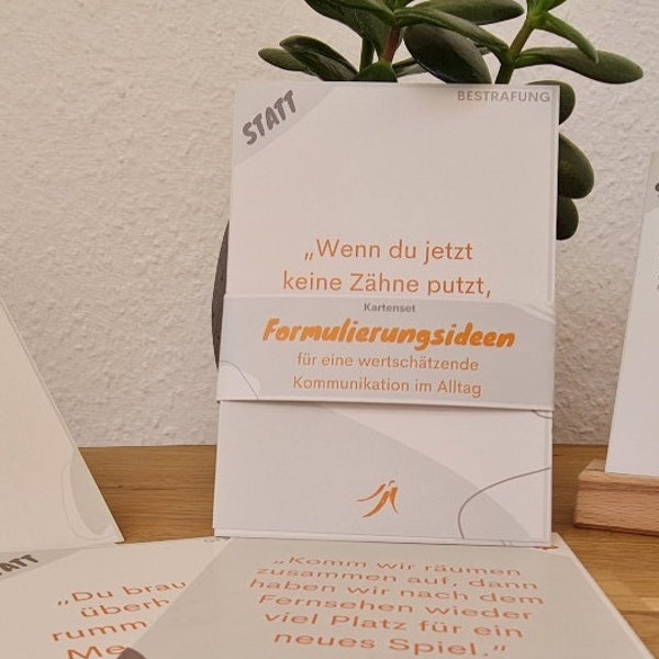 Kartenset 40-teilig | Formulierungsideen | Gewaltfreie Kommunikation | Geschenk | GFK | Kinder