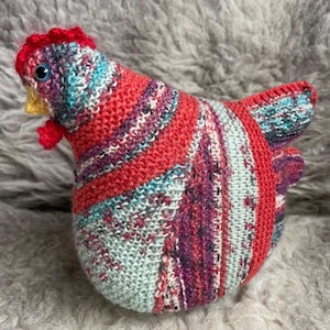 Emotional Support Chicken - knitted chicken plush