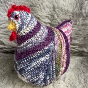 Emotional Support Chicken - knitted chicken plush