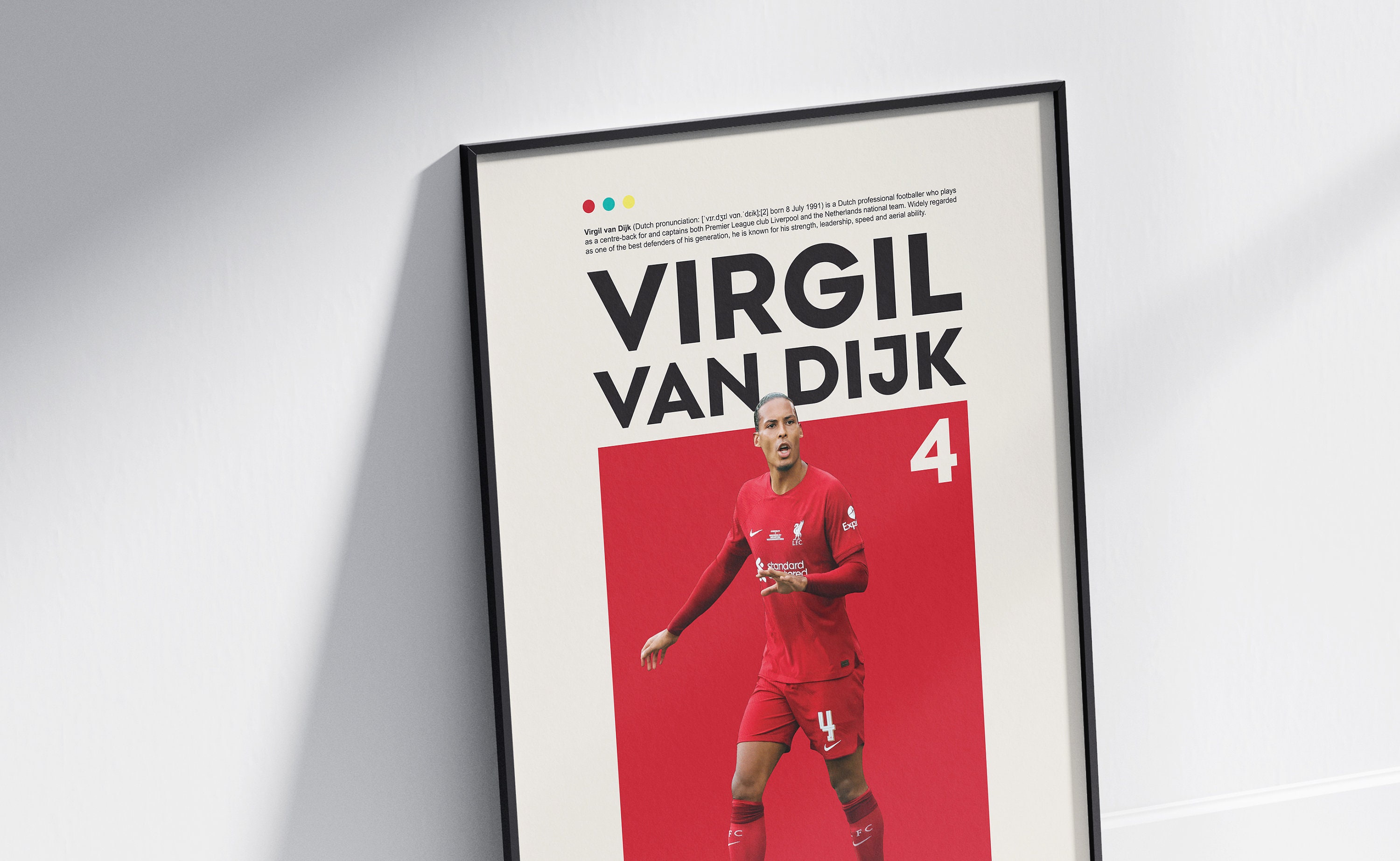 Discover Virgil van Dijk Poster, Liverpool Poster, Virgil van Dijk Print Art, Office Wall Art, Bedroom Art, Gift Poster, Dutch Footballer