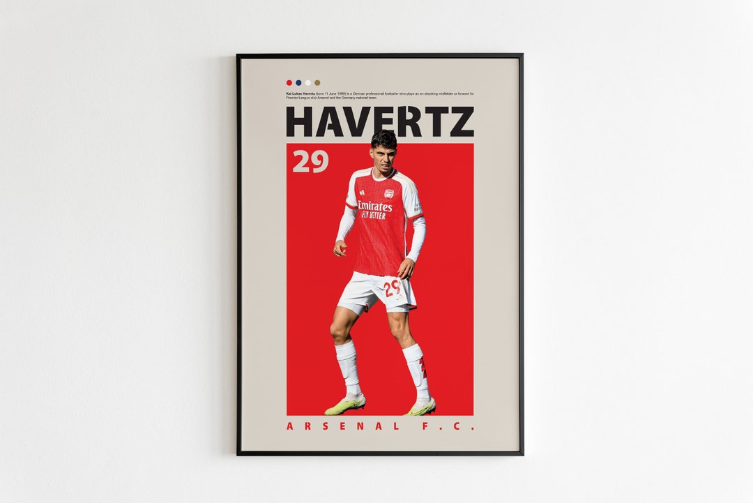Foto-Poster Kai Havertz A4 - Fußball Geschenk Für Deutschland Fans 2024