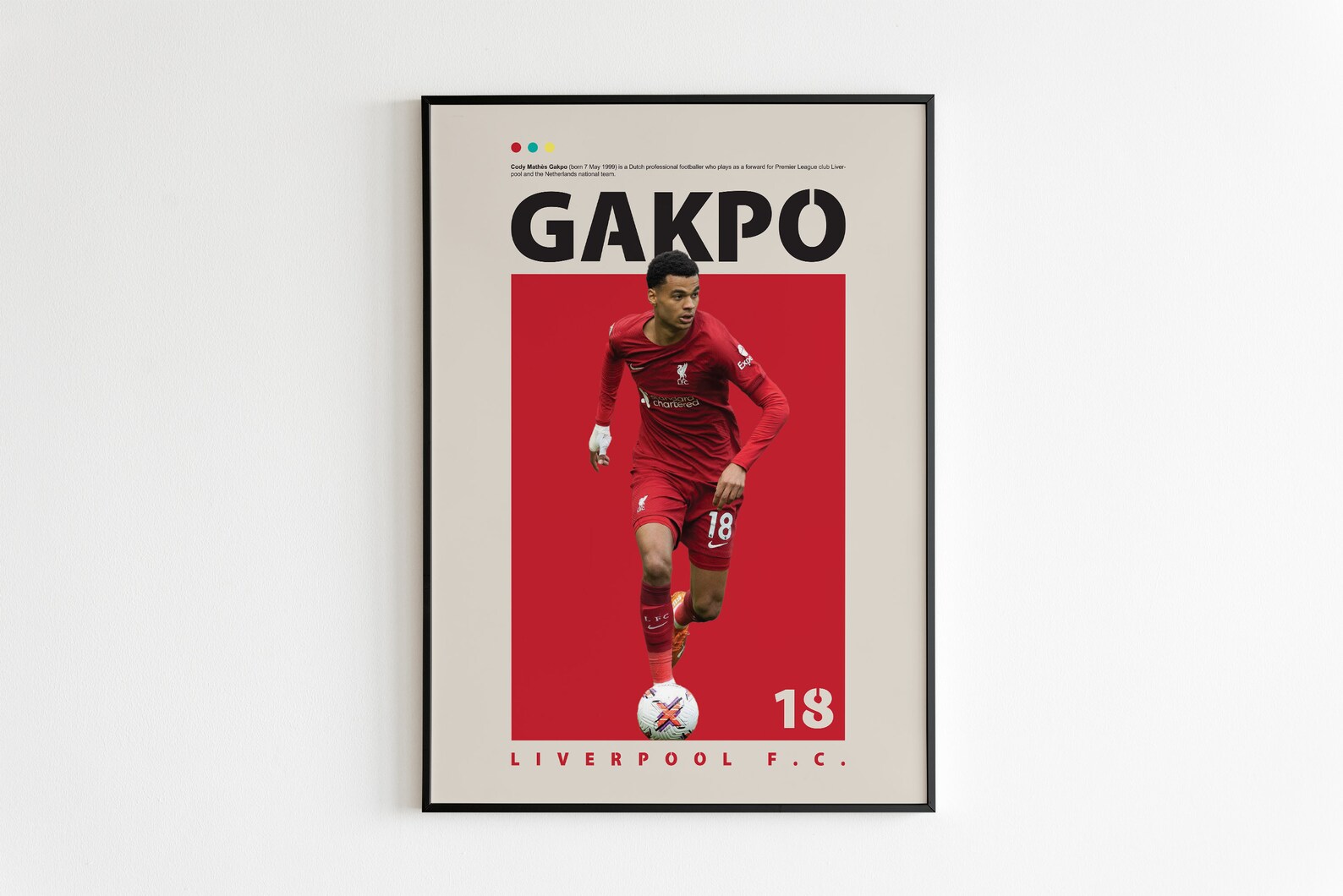 Cody Gakpo Poster, Liverpool Poster Minimalist, Cody Gakpo Print Art