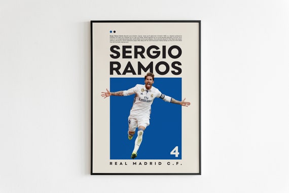  Sergio Ramos FC Real Madrid Poster, Football Print,Football  Wall Poster, Football Wall Print, Football Wall Art, Football Decor :  Handmade Products
