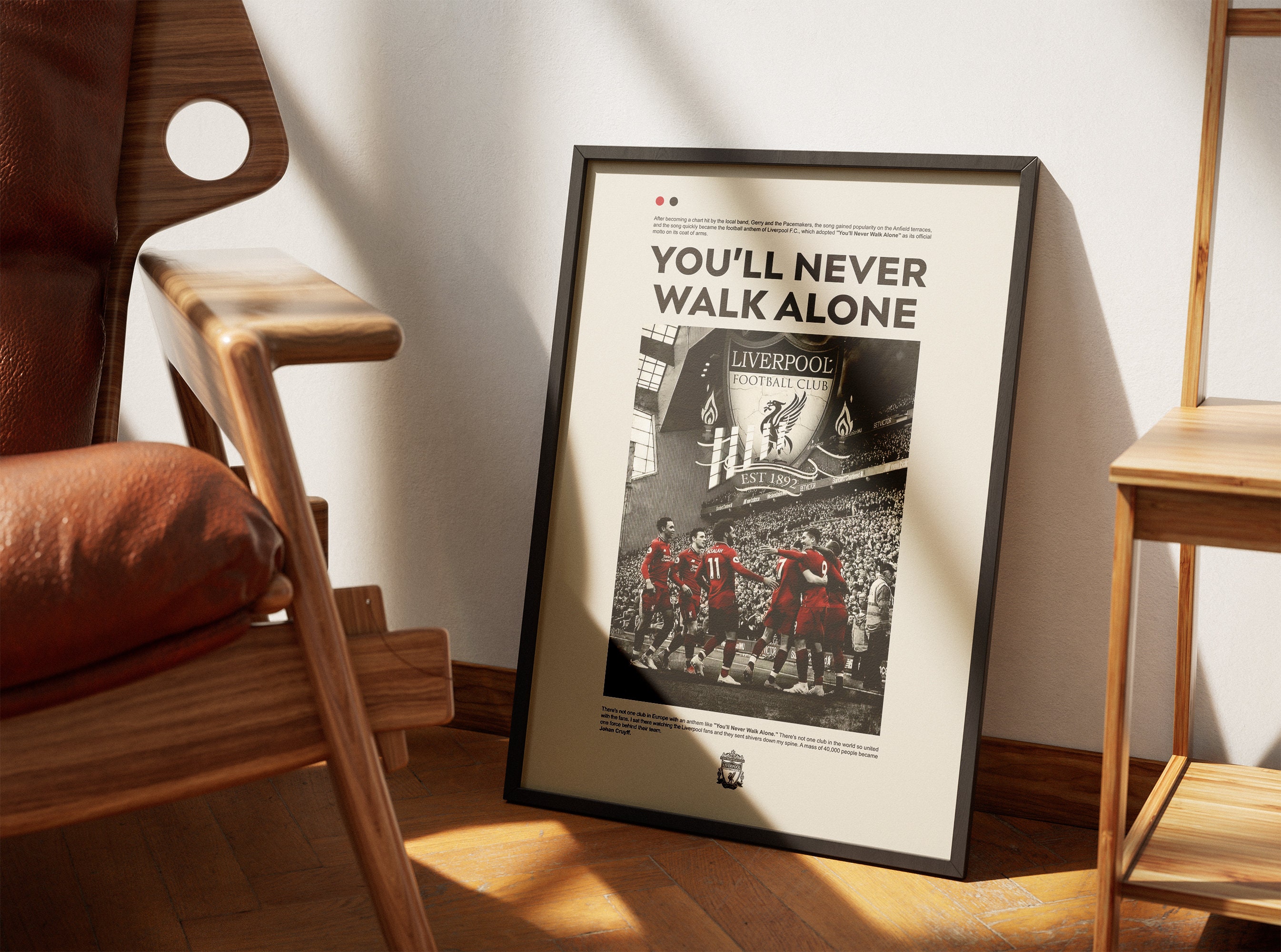 Discover Liverpool Poster, You'll Never Walk Alone Poster, Decor of Liverpool Fun, Liverpool Gift Poster, Liverpool Commemorative Poster