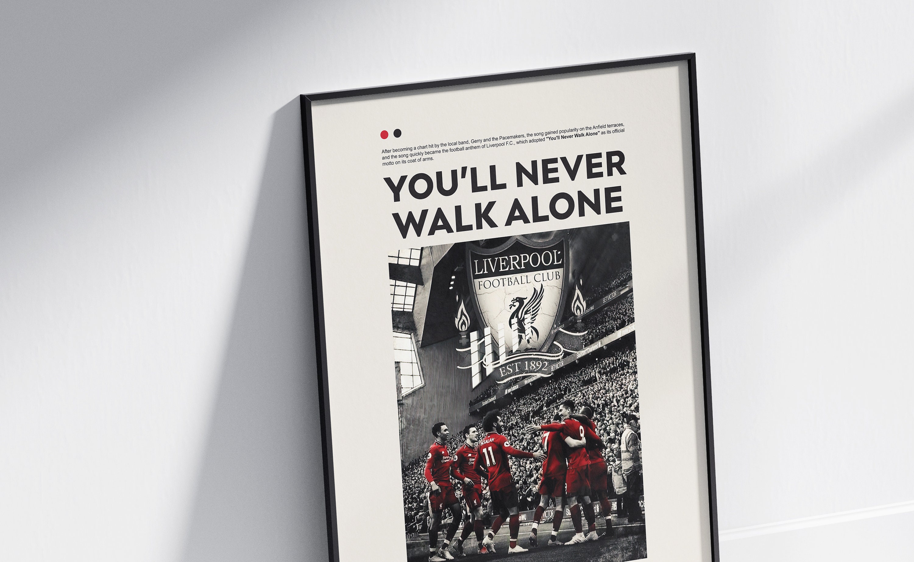 Discover Liverpool Poster, You'll Never Walk Alone Poster, Decor of Liverpool Fun, Liverpool Gift Poster, Liverpool Commemorative Poster