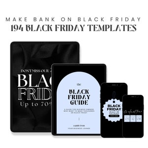 Black Friday Email Template | Black Friday Sales Flyer | Blsck Friday Marketing | Black Friday IG Template | Black Friday Planner
