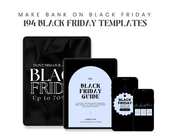Black Friday Marketing Templates | IG, Email, Planner (Digital Download)