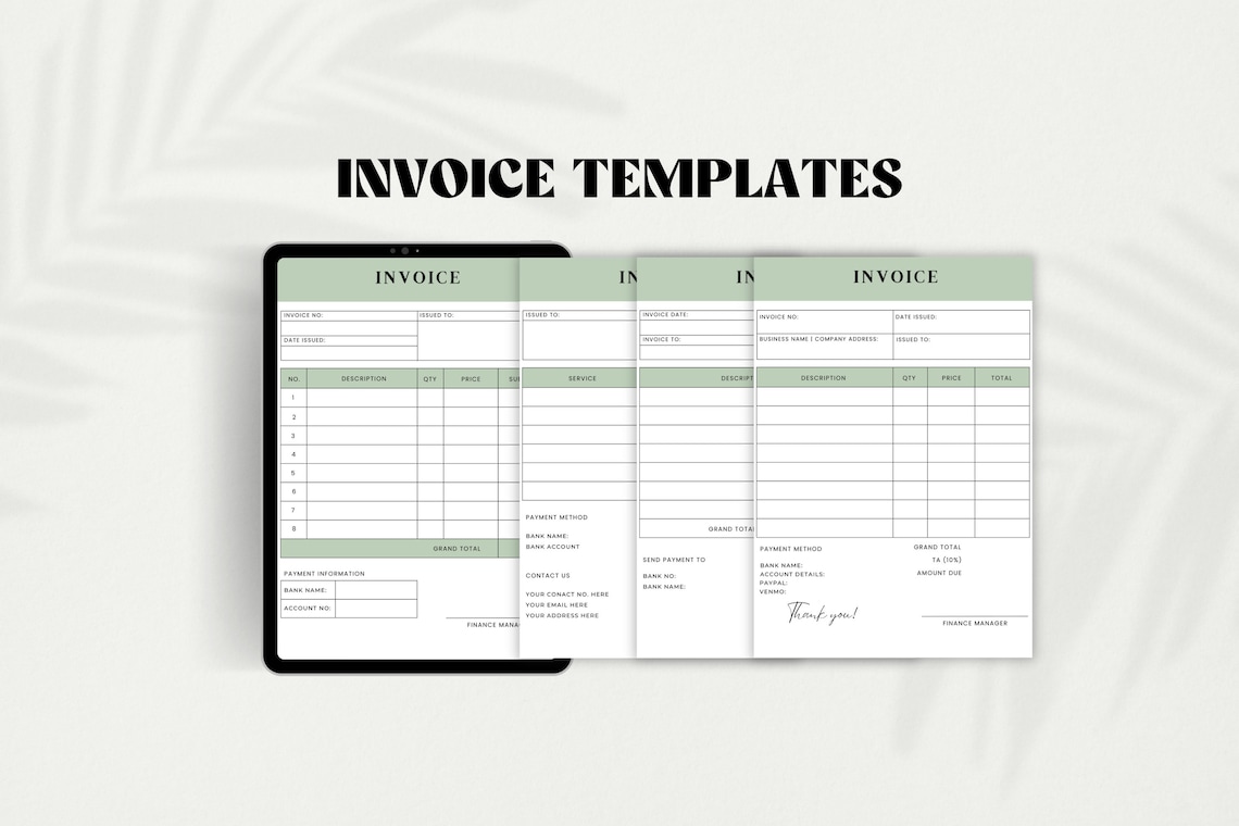 Template Invoice | Invoice Template Pages | Simple Invoice Templates