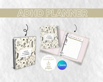ADHD Printable Planner | ADHD Daily Planner | ADHD Organiser | adhd life planner | adhd resources | adhd to do list | adhd journal