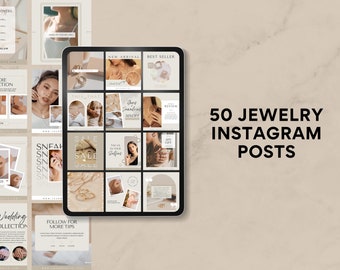 Instagram Post für Schmuck | Instagram Post Template Schmuck |Schmuck Social Media | Schmuck Leinwand | Schmuck Marketing | Schmuckgeschäft