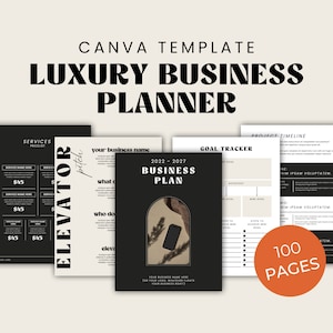 Business Plan Canva Template | Startup Business Plan Template | Business Plans Template | Business Plan Template for Start Up Small Business