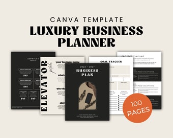 Business Plan Canva Vorlage | Gründerplaner (Digitaler Download)