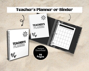 Lehrer Planer 2023-2024 PDF | Lehrer Binder | Teach Planner | Akademischer Planer | Stundenplaner | Schulplaner | Lehrer Stundenplan