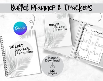 Pagine di diario bullet planner settimanale / Idee bullet planner / Planner stampabile / Kit bullet journal / Pagina bullet journal / Pacchetto diario