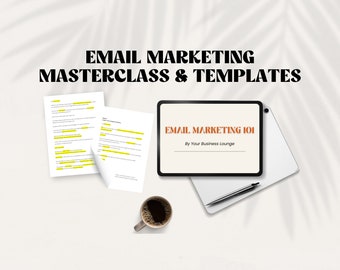 Clase magistral de marketing por correo electrónico / Plantillas listas para usar (descarga digital)