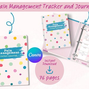 Printable Pain Tracker | Pain and Symptom Tracker | Pain Tracker Journal | Chronic Pain Tracker | Medical Tracker | Sympton Log