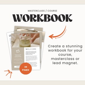 Werkmapsjabloon | Canva-werkboek | Canva-sjablonen | Coachingsjabloon | Cursuswerkboek | Coachingswerkboek | Werkbladsjabloon