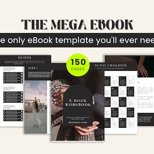 Minimalistic eBook Template | eBook Template Education Canva | eBook Template Aesthetic | eBook Template with Pages | eBook Template Coach
