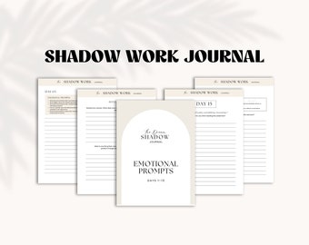 Heilende Schattenarbeitsaufforderungen | Schattenarbeit Journal | Journal Prompts | Psychische Gesundheit | Therapietagebuch | Heilungstagebuch | Geführtes Tagebuch