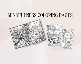 Pagine da colorare per adulti Rose / Pagine da colorare per adulti Antistress / Pagine da colorare di fiori per adulti / Pagine da colorare di fiori per adulti